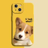 Cute Puppy Silicone Case for iPhone Series
